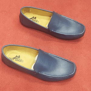 Original Finised Leather Blue Loafer-TS-108