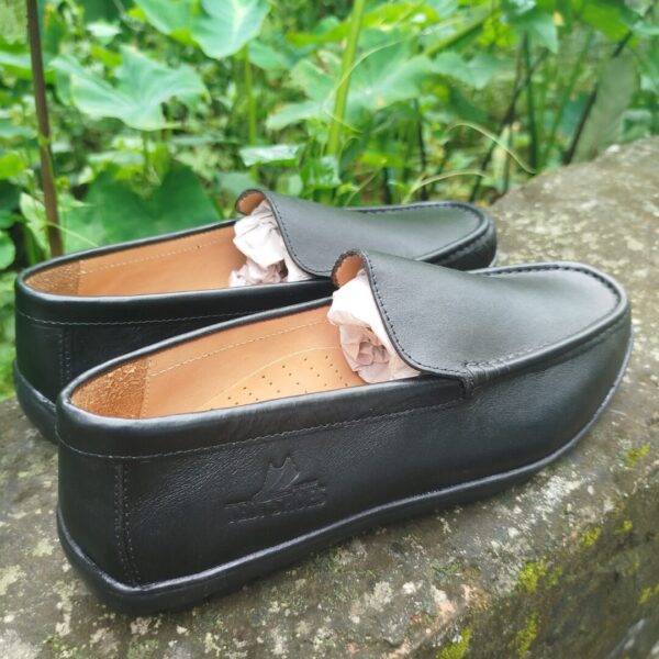 Original Finised Leather Black Loafer-TS-114 - Image 5