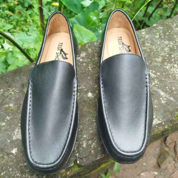 Original Finised Leather Black Loafer-TS-114 - Image 7