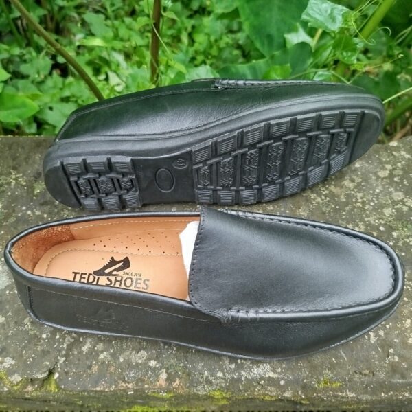 Original Finised Leather Black Loafer-TS-114 - Image 8