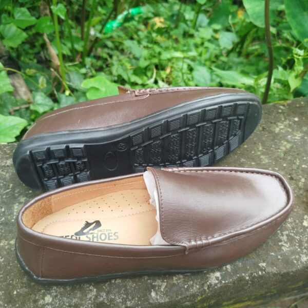 Original Finised Leather Chocolate Loafer-TS-115 - Image 3