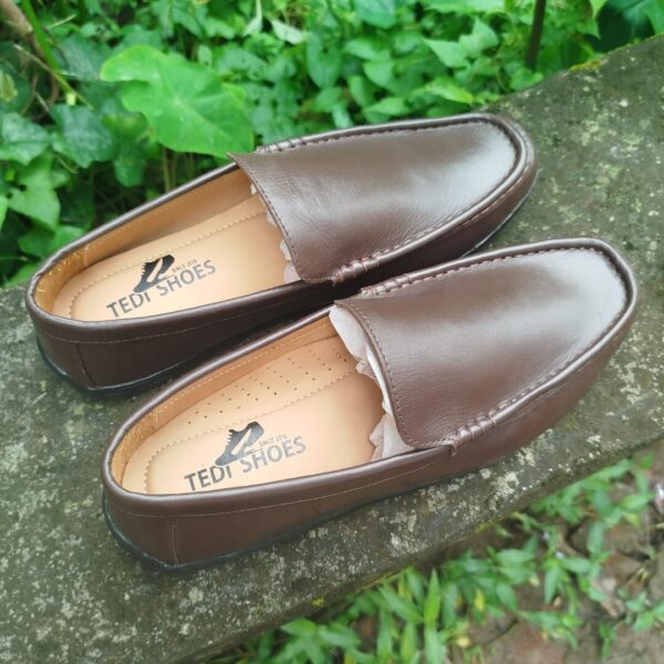 Original Finised Leather Chocolate Loafer-TS-115 - Image 2