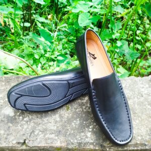 Black New Original Finised Leather Loafer-TS-122